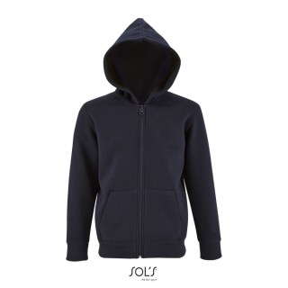 Sudadera con cremallera y capucha de niño personalizable